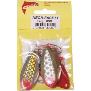 Lidmans Fishing Equipment Neon-Facett silver/gold/red (KSG)