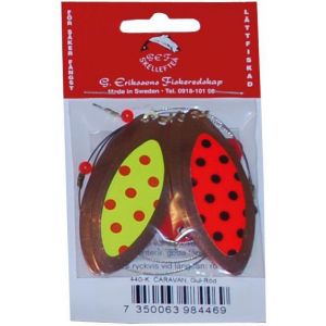 G. Erikssons Fiskeredskap Caravan gul/röd (K) 1-pack