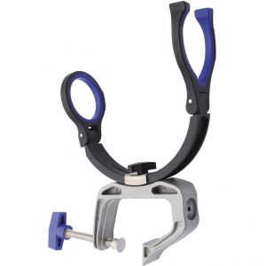 Wiggler Large rod holder with clamp black/blue
