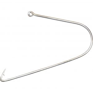 Wiggler fishing hook size 4 silver 5-pack