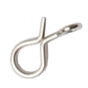 Wiggler Flugclipset stl. 2 silver 10-pack