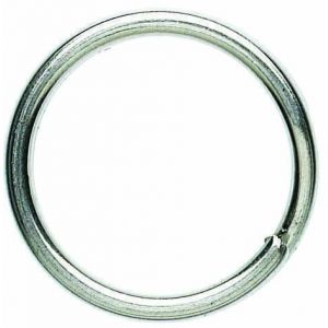 Okuma Splitring i smidd stål saltvattenresistent silver 10-pack