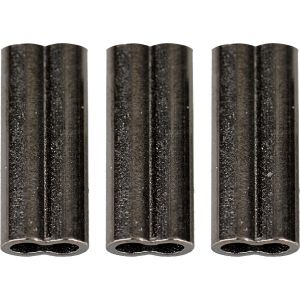Savage Gear vajerlås i mässing till dubbelvajervajer 1.0 mm svart 50-pack
