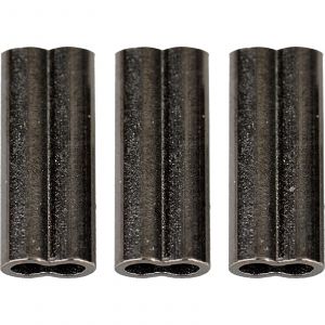 Savage Gear vajerlås i mässing till dubbelvajervajer 1.2 mm svart 50-pack