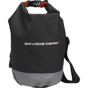 Savage Gear Rollup vattentät väska 5 l [ø16 x 25 cm] svart/grå