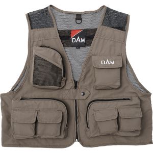DAM Mesh Lite flugfiskeväst stone