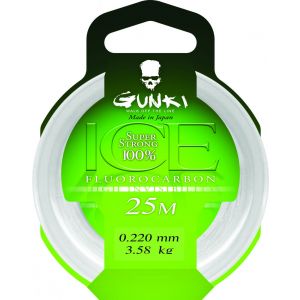 Gunki Ice Fluorocarbon tafsmaterial 24.08 kg clear 0.640 mm x 20 m