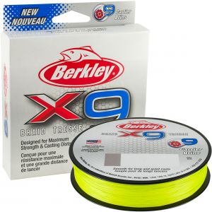 Berkley X9 Braid flätlina hi-vis green 0.170 mm x 150 m