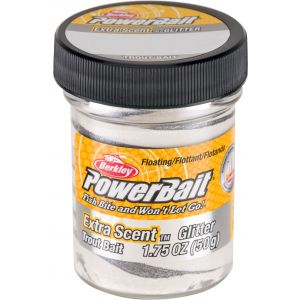 Berkley PowerBait Glitter Trout Bait [50 g] silver vein