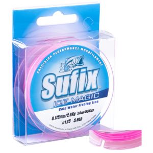 Sufix Ice Magic monofilament-lina white/pink 0.245 mm x 50 m