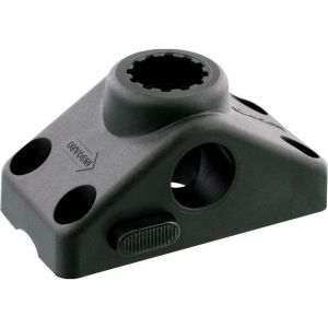Scotty Side/Deck Mount with Locking Mechanism [241L] for rod holder with Scotty Post Mount black
