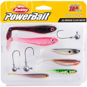 Berkley Powerbait Pro Pack Jig Minnow bait kit clear water 3+6-pack