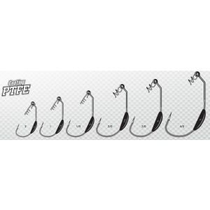 VMC 7315SL Finess Swimbait krok viktad 2 g svart stl. 1/0, 4-pack