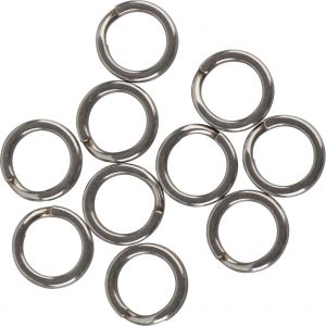 Savage Gear Splitring i smidd rostfri stål 62 kg silver 12 mm 10-pack