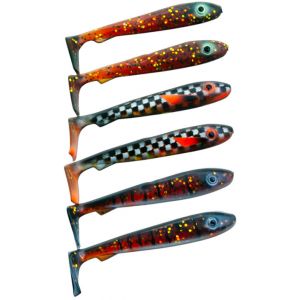 Svartzonker McRubber Bass 8 cm [4.8 g] mix motoroil 6-pack