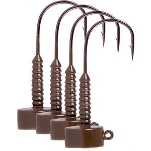 Lunker City Ned jiggskalle 5 g med 2/0 krok green pumkin 4-pack