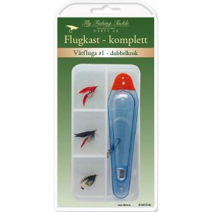 Darts Flugkast komplett våtfluga #1 dubbelkrok