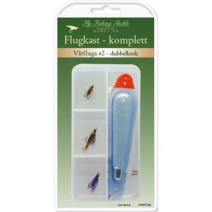 Darts Flugkast komplett våtfluga #2 dubbelkrok