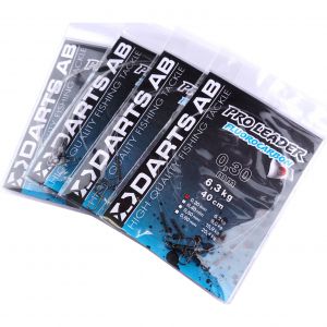 Darts Pro Leader Flurocarbontafs Light med beteslås/lekande 9.0 kg 0.400 mm x 40 cm 2-pack