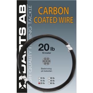 Darts Carbon Coated Wire 40 lb svart 0.620 mm x 10 m