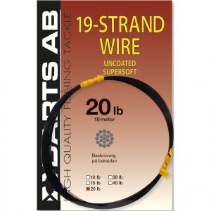 Darts 19-Strand Wire Uncoated Supersoft 40 lb brown 0.410 mm x 10 m