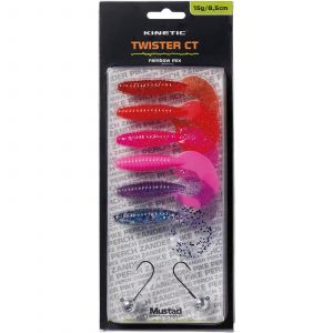 Kinetic Twister CT 8.5 cm [15 g] betesset rainbow mix 2+6-pack