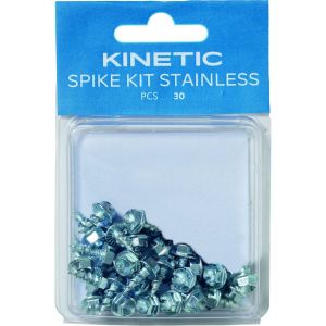 Kinetic stainless steel studs for wading boots 30-pack
