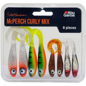 Svartzonker McPerch Curly Mix beteskit blandade färger 8-pack