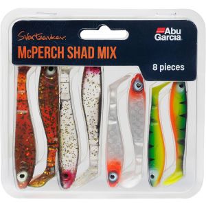 Svartzonker McPerch Shad Mix beteskit blandade färger 8-pack