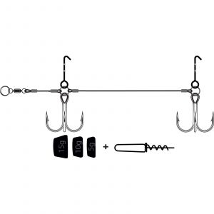 VMC Pike Rig stinger-kit light [5, 10, 15 g] 4+