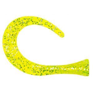 Strike Pro Guppie extra tailar [3 curly/1 paddel] green/gold glitter 4-pack