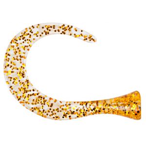 Strike Pro Guppie extra tailar [3 curly/1 paddel] gold/gold glitter 4-pack