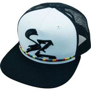 Svartzonker Flat Cap SZ snapback keps vit/svart one-size