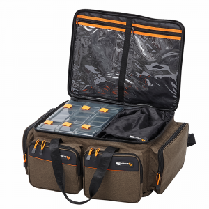 Savage Gear System Box bag [incl. 3 Tackle Boxes] 59 l [25 x 67 x 46 cm] x-large brown/black