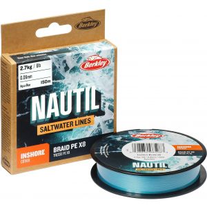 Berkley Nautil Inshore X8 flätlina aquablue 0.060 mm x 150 m