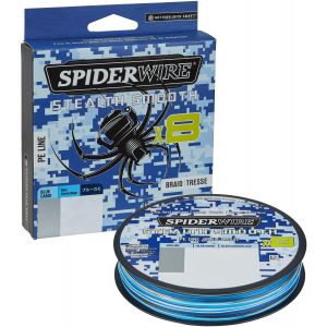 SpiderWire Stealth Smooth x8 flätlina blue camo 0.190 mm x 150 m