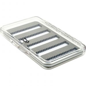 Daiwa Slim View 1 fly box [12.8 x 8.8 x 1.5 cm] gray/clear