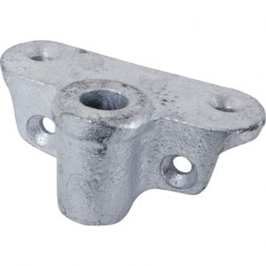 Fladen Mooring Cleat Galvanized External Mount (90 x 52 mm) for 14 mm Pin