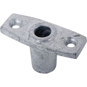 Fladen Mooring Cleat Galvanized Recessed Mounting (70 x 40 mm) for 14 mm Pin