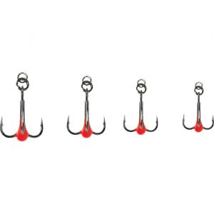 Savage Gear SGY 1X Hot Spot treble hook with ring black 8-pack