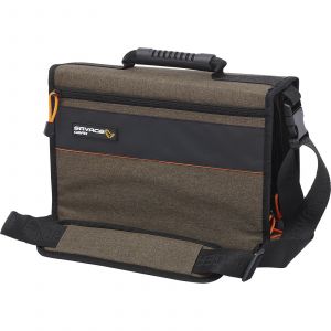 Savage Gear Flip Rig betesväska med 1 ask & 12 PE zip-påsar [30 x 20 x 10 cm] 6L brun/svart