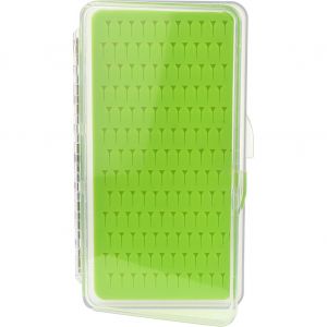 Hurricane FB03 fly box [18.8 x 10.8 x 1.5 cm] clear/green
