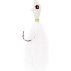 Mustad Big Eye Bucktail jiggskalle 14 g med 4/0 krok glow 1-pack