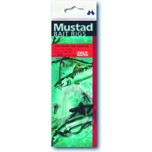 Mustad [T43] Long Range One Hook Rig med 1 st stl. #3/0 krok 1-pack
