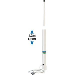 Shakespeare VHF antenn i vit glasfiber 1.2 m