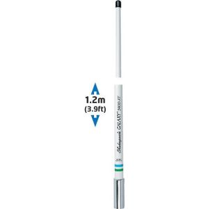 Shakespeare VHF högkvalitets antenn i vit glasfiber 1.2 m