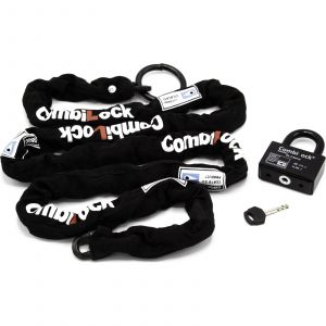 CombiLock Solid padlock + lock chain 2.4 m (class 3) black