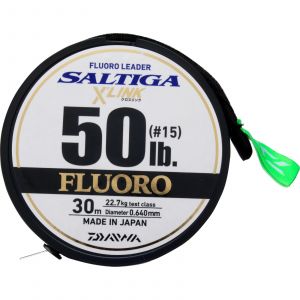 Daiwa Saltiga X'Link fluorocarbon tafsmaterial [45.4 kg] 0.980 mm x 30 m