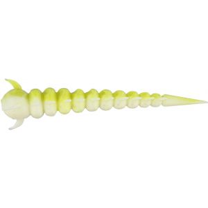 Westin Greedy Worm 5.5 cm [vitlök/ost] white/chartreuse 10-pack
