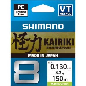 Shimano Kairiki 8 flätlina mantis green 0.130 mm x 150 m